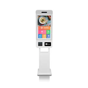 Full Hd Ips Screen Quad Core CPU WiFi/LAN Connect Touch Screen Self-order Kiosk For Smart Restaurant