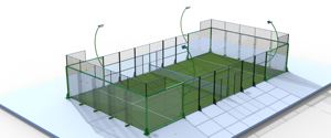 LDK 2024 China Compra profesional Cancha de pádel al aire libre Fabricante Cancha De Padel Pistas de pádel con marco grande de a - Product Image 5