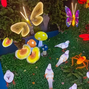 Lumières solaires dynamiques extérieures de motif d'animal d'insecte de libellule de papillon de LED pour l'éclairage au sol décoratif de festival de <span class=keywords><strong>camping</strong></span> de parc - Product Image 4