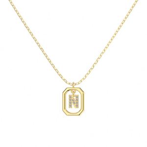 Dylam Charm Letter <b>Initial</b> Alphabet -N- Pendant <b>Necklace</b> for Women As Birthday Gifts Non Tarnish 5A Zirconia Jewelry - Product Image 4