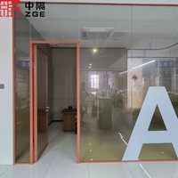 Easy Installation Modular Partition Wall for Office Rooms with Aluminum Frame Design