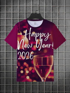 Nouvelle impression numérique personnalisée conceptions 3D hommes de haute qualité pour T-shirts 180 grammes anti-boulochage col rond personnalisé noël <span class=keywords><strong>Maju</strong></span> - Product Image 2