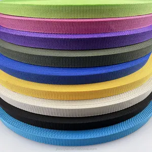 14 Colors Webbing Ribbon Band Strap Tape Backpack Bag Parts (25mm) Polypropylene PP Dog Collar Harness Outdoor 50yards Width 1"