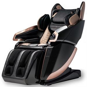LEERCON, новейшее Роскошное кресло-массажер с черным золотым треком с подогревом для сканирования тела, роликовый 4D массажный стул с динамиком - Product Image 1