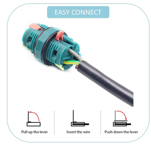 IP68 Impermeable M20 Conectores de <span class=keywords><strong>cable</strong></span> eléctrico para exteriores Caja de conexiones de 2 vías y 2 pines - Product Image 4