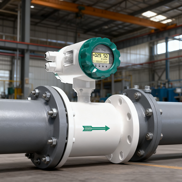 High Accuracy Electromagnetic Flowmeter Customizable Smart Electromagnetic Flow Meter for River Water OEM Supported