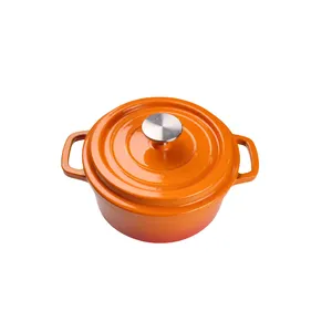 Factory Wholesale 6 Inch Colorful Small Cast Iron Cooking Pots Cast Iron Dutch Oven