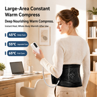 Ceinture de massage chauffante vibrante pour la taille, outil de massage ergonomique portable pour le massage quotidien à domicile