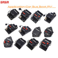 Nouveau modèle 153 Disjoncteur DC 48V à réinitialisation manuelle, bimétallique, IP67, pour voiture, marine, camion, camping-car, 10A 20A 30A 40A 50A 60A 70A