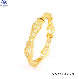 JXX Ladies New 24K Gold Plated Exquisite Dubai Indian Bridal Wedding <b>Bangle</b> JSZ-Z235A-238A-12N Fashion <b>Bangle</b> Wedding <b>Bangle</b> - Product Image 3