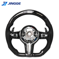Volant en cuir en fibre de carbone forgé LED M Sport pour F30 F10 M5 F90 F20 X5 E70 X6 X6M E71 E46 M3 E39 E60 E92 M5 G20 X3