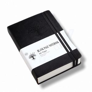 Hardcover <b>A5</b> <b>Diary</b> Dotted Lined Printed Planner Saddle Stitching Faux PU Leather Journal Gift Customizable PP - Product Image 3