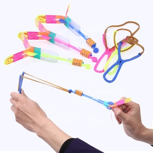 Bán buôn ngoài trời LED dạ quang Súng cao su súng cao su ánh sáng màu xanh ánh sáng màu đỏ phóng tên lửa nhấp nháy ánh sáng Flex Máy bay trực thăng xoay L - Product Image 1
