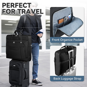 Bolsa de Ropa Portátil para Negocios, Porta Trajes Grande con Correa de Hombro Ajustable, Organizador de Ropa Plegable para Viajes, para Hombres y Mujeres - Product Image 6