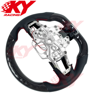 For Ford Mustang GT350 GT500 GT Shelby 2015-2023 LED Carbon Fiber Sport Style Car Steering Wheel - Product Image 3