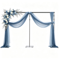 Arche de fleurs réglable en alliage d'aluminium pour mur floral de mariage, avec rideau en mousseline extensible, de l'usine source RHD