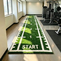 Gazon artificiel fabriqué en usine, tapis de golf synthétique et tapis de glisse pour sol de salle de sport et entraînement sportif multi-scènes