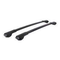 Barres transversales de toit de voiture amovibles JINHUIJU en aluminium et plastique noir, haute capacité de charge, porte-bagages