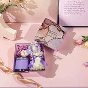 Ensemble cadeau créatif pour femmes en violet, ensemble cadeau pour invitées de mariage, ensemble cadeau personnalisé pour la fête des mères, ensemble cadeau d'affaires - Product Image 2