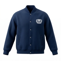 Veste d'hiver pour homme style urbain respirante haute résilience col montant broderie fantaisie décontractée classique