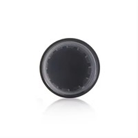 Pot en plastique noir réutilisable personnalisé de 3g 5g avec couvercle pot d'échantillon pour cosmétiques crème pour le visage crème pour les yeux cosmétiques