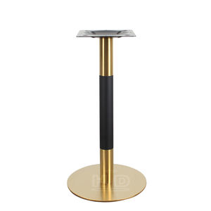 بيع مباشر من المصنع مجموعة طعام رخامية فاخرة من النحاس الأصفر الفولاذ المقاوم للصدأ قاعدة طاولة للزجاج - Product Image 2