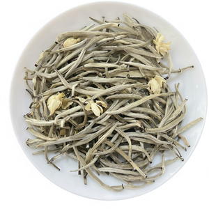 Thé en vrac frais de jasmin chinois en forme d'aiguilles d'argent pour la santé, en sachet - Product Image 1