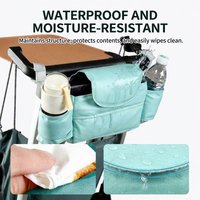 Sac de rangement universel en tissu Oxford de coton imperméable grande capacité pour poussette, organisateur pratique pour poussette de bébé, vente en gros