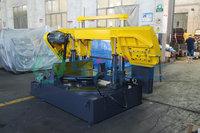 Nouvelle machine à scier à ruban automatique pour barres de fer, équipement de découpe de métaux motorisé avec moteur de tension hydraulique, garantie 5 ans