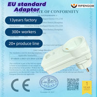 Prise de protection contre les fuites de courant en plastique conforme à la norme européenne IP44, avec adaptateur de prise PRCD pour appareils électriques
