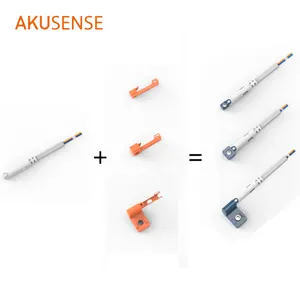 Akusense 2 fios tipo reto, medida linear sensor de cilindro combinado