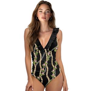 Oem personnalisé séchage rapide <span class=keywords><strong>grande</strong></span> <span class=keywords><strong>taille</strong></span> gros cul noir col en v <span class=keywords><strong>maillot</strong></span> <span class=keywords><strong>de</strong></span> <span class=keywords><strong>bain</strong></span> une pièce à volants Micro <span class=keywords><strong>String</strong></span> femmes une pièce <span class=keywords><strong>string</strong></span> <span class=keywords><strong>maillot</strong></span> <span class=keywords><strong>de</strong></span> <span class=keywords><strong>bain</strong></span> - Product Image 3