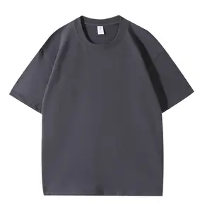 Running T Shirt Dry Fit Shirts For Men Oversized Tshirt 250gsm T-shirt For Men Printing Cotton Fabric T-shirt Custom Gym