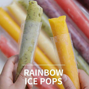 Bolsas desechables para paletas de helado, forma cilíndrica, de calidad alimentaria, para hacer paletas de helado caseras, para uso familiar en picnics, 50 unidades - Product Image 5