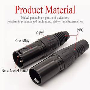 Fabricant OEM professionnel 3 broches mâle femelle MINI XLR connecteur de prise canon connecteur de Microphone - Product Image 6