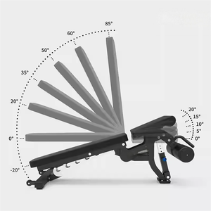 Commercial Grade Adjustable <strong>Weight</strong> <strong>Bench</strong> - 7-Level Backrest &amp; 5-Level Seat Decline/Flat/Incline Adjustment - Product Image 1