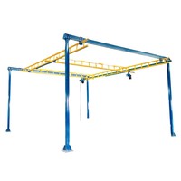 Grue de poste de travail KBK, grue à portique légère, système de rail de suspension rigide KBK pour atelier