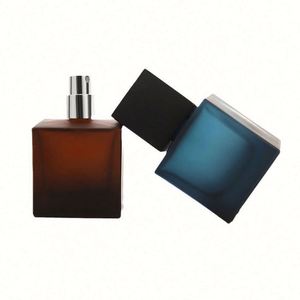 Venta al por Mayor de Botellas de Perfume Cuadradas de Lujo de 30ml, 50ml y 100ml, con Bomba Pulverizadora, Serigrafía en Vidrio, Recargables, con Caja de Empaque - Product Image 5