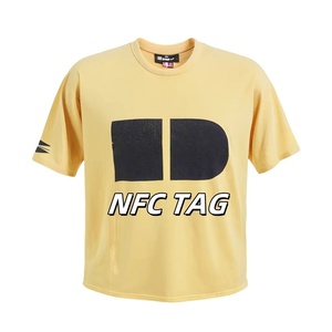 T-shirts blancs pour hommes personnalisés NFC en dropshipping, 250 g/m², 92 % polyester, 8 % élasthanne, style hip-hop, imprimés à l'écran, haute qualité, fabriqués en Turquie - Product Image 3