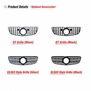 Kit de Carrocería Deportiva Estilo GLS63 para Mercedes-Benz <span class=keywords><strong>GLS</strong></span> X166 2016-2019, Parachoques Delanteros y Traseros, Rejilla, Difusor Trasero - Product Image 4