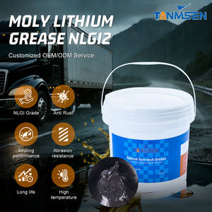 Смазка TANMSEN литиевая молибденовая NLGI 2, класс 200, высокотемпературная, черная, 5 кг, промышленная смазка - Product Image 1