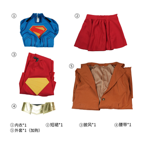 Nuevo <span class=keywords><strong>Disfraz</strong></span> de Super Girl Deluxe para TV y Cine con Cubrecalzados y Capa para Halloween - Product Image 6