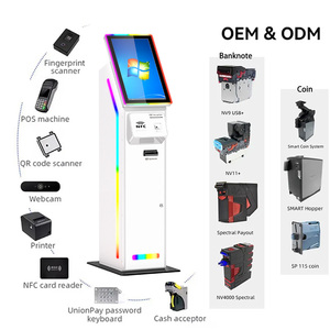 Tự dịch vụ thanh toán đặt hàng máy với máy in và Đầu đọc thẻ tiền mặt và đồng xu recycler thanh toán <span class=keywords><strong>kiosk</strong></span> - Product Image 4
