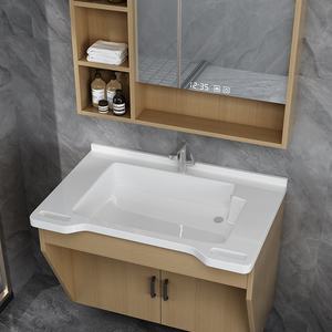 Armoire miroir intelligente murale <span class=keywords><strong>multicouche</strong></span> en bois massif, style moderne minimaliste, personnalisée, pour maison de retraite, avec éclairage anti-buée et rangement pour salle de bain - Product Image 4