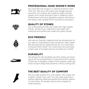 Sandalias Planas de Esparto con Plumas Blancas para Mujer - Product Image 2