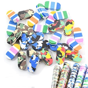 ตะไบเล็บฟองน้ำขนาดเล็ก 100/180 สีสันสดใส แบบสองด้าน สำหรับทำเล็บมือและเล็บเท้า - Product Image 1