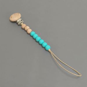 Baby Beech Clip Soothes Baby <b>Silicone</b> Party Gift <b>Beads</b>, Teeth Grinding Gum Anti Drop Chain - Product Image 2