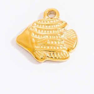 อุปกรณ์เสริมสร้อยข้อมือและสร้อยคอทอง 18K ระดับไฮเอนด์แบบ DIY จี้หรูหราเบาๆ สำหรับผู้หญิง ทำจากสแตนเลส เหมาะสำหรับจี้และชาร์มแฟชั่น - Product Image 3