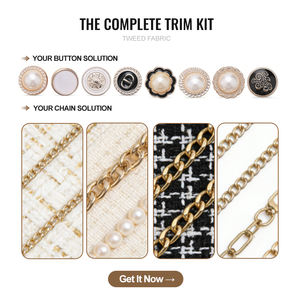 قماش بوليستر عالي الجودة من الشنيل بوكل تويت مع بريق لأحذية البذلات والوشاح - Product Image 6