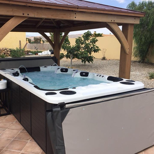 Spas et bains à remous en <span class=keywords><strong>acrylique</strong></span> Sunrans, bain à remous moderne extérieur pour 10 personnes, piscine à débordement, <span class=keywords><strong>spa</strong></span> en gros - Product Image 1